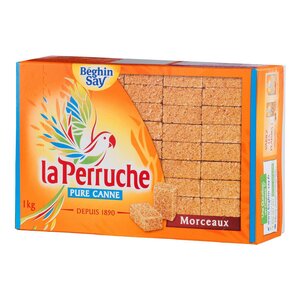 Béghin Say Sucre La Perruche Pure Canne 168 Morceaux 1Kg (lot de 6)