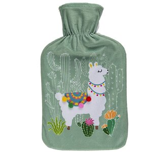 Bouillotte verte Lama