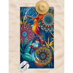 HIP Serviette de plage LOVISE 100x180 cm Bleu