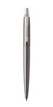 PARKER Jotter Premium - Stylo, pinstripe gris Oxford, attributs chromés, recharge noire pointe moyenne