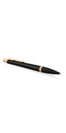PARKER Urban - Stylo-bille, noir mat , pointe moyenne, attributs dorés, recharge bleue