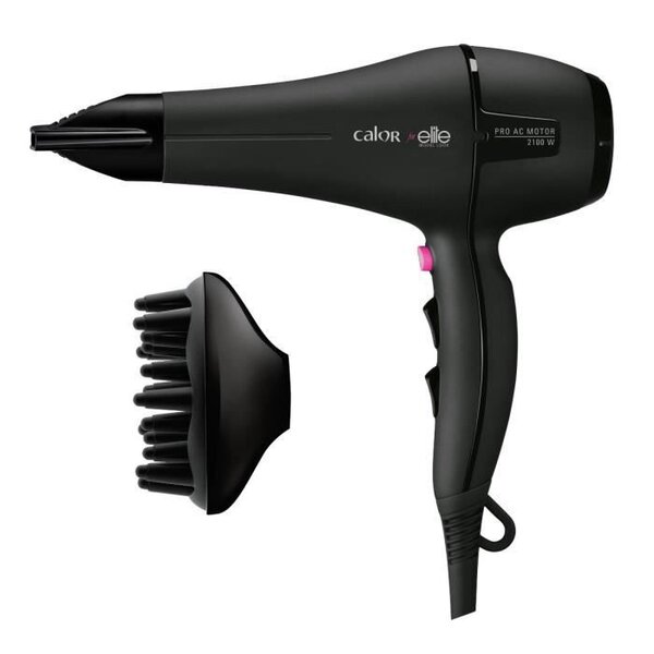 CALOR CV7852C0 Seche-Cheveux Signature Pro - Moteur AC - Revetement kératine & shine Calor for Elite
