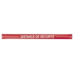 Marquage au sol ruban antidérapant Distance de sécurité flèches rouge 1000 mm