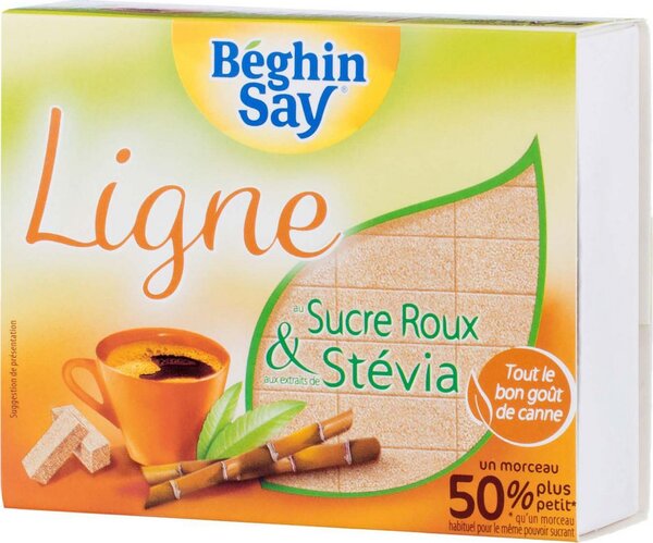 Beghin Say Edulcorant au sucre roux/Stévia