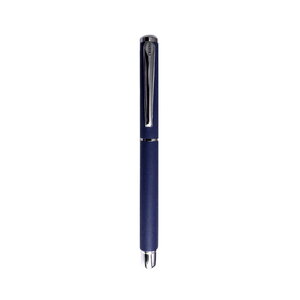 Stylo Plume Cristo 13 x 1.1 cm - Corps métal - Pointe Iridium - Bleu Marine