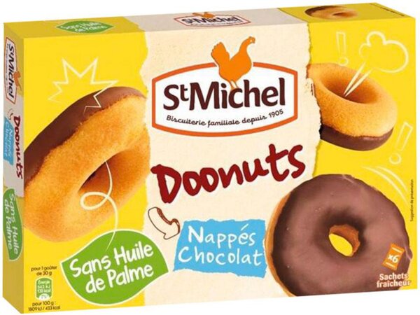 St Michel Doonuts Nappage Chocolat 180g (lot de 3)