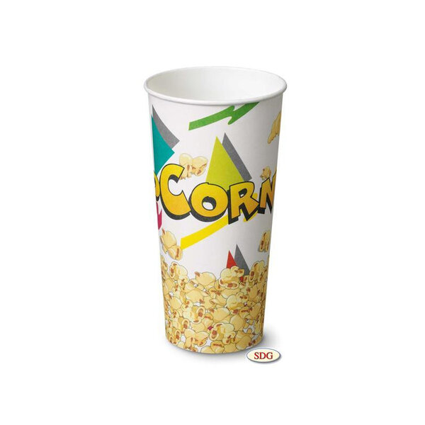 Pot Pop-Corn en Carton 700 ml - SDG - Lot de 1000 - Carton biodégradable