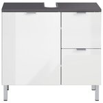Germania Armoire sous-lavabo GW-Mauresa 34x60x56 cm Graphite et blanc