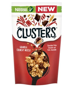 Nestlé Clusters Granola Crunchy Muesli Chocolat Noir 400g (lot de 4)