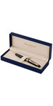 WATERMAN Expert Stylo bille,  Noir, recharge bleue pointe moyenne, Coffret cadeau