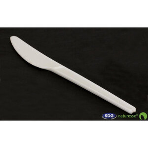 Couteau Biodégradable en CPLA 16,8 cm - SDG - Lot de 1000 - CPLA