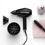 BABYLISS - 6730E - PREMIUM SECHE-CHEVEUX AC Compact Silver 2 concentrateurs + 1 diffuseur
