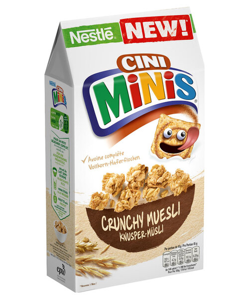 Nestlé Cini Minis Crunchy Muesli 420g (lot de 4)