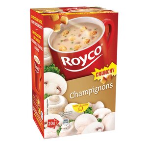 Sachets de soupe Crunchy Champignons - 20 sachets (paquet 20 unités)