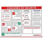Panneau consignes de sécurité