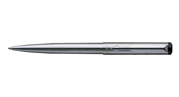 Stylo à bille VECTOR acier inoxydable Pte Moyenne Encre Bleu PARKER