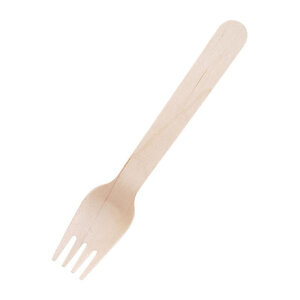 Fourchette en bois Biodégradable 155 mm - x 100 - Fiesta Green - Bois
