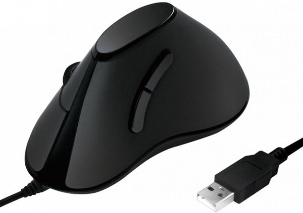 Souris filaire LogiLink verticale pour droitier (Noir)