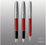 PARKER Sonnet Essentiel Stylo plume, Rouge, Plume moyenne, encre bleue, Coffret cadeau