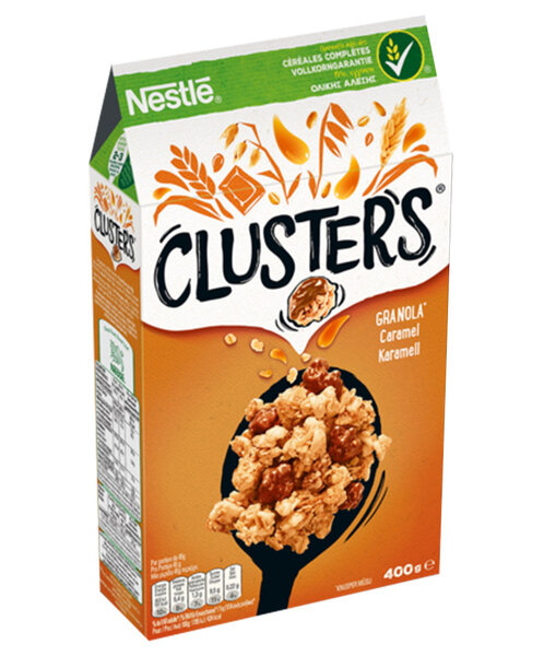 Nestlé Clusters Granola Caramel 400g (lot de 4)