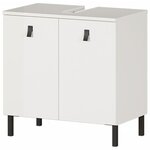 Germania Armoire de plancher sous-lavabo GW-Tulsa 60x35x60 cm Blanc