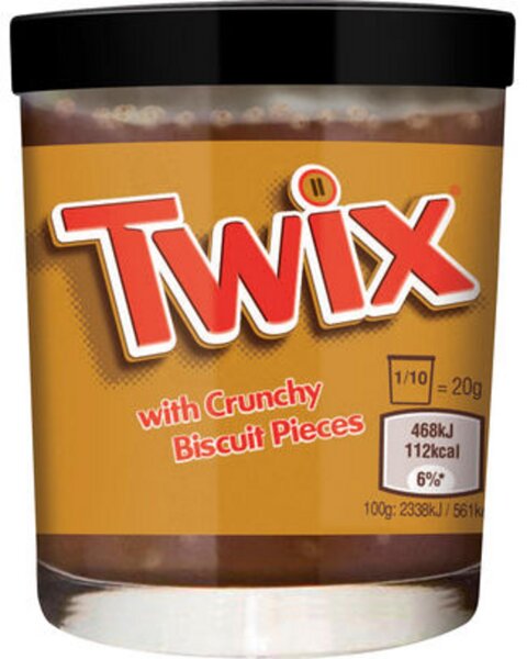 Twix Pâte à Tartiner With Crunchy Biscuit Pieces 200g (carton de 6)