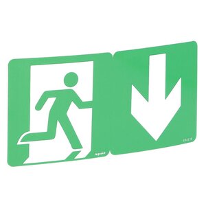 Etiquette de signalisation d'évacuation