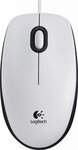 Souris filaire Logitech B100 Optical USB (Blanc)