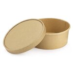 Couvercle transparent pour saladier carton rond RAJA POTCART1300 (colis de 300)