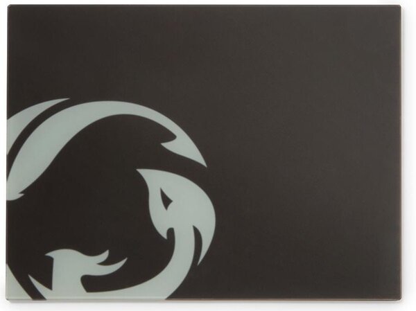 Tapis de souris Gamer Nedis Verre Flotté Super Lisse - L (Noir)