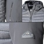 NORTHVALLEY Doudoune Fine Bi-Matiere Lenny - Homme - Gris