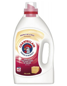 Chanteclair Force Et Respect Lessive Hypoallergénique Savon De Marseille 2,2L (lot de 2)
