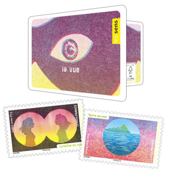 Carnet - La vue - 12 timbres autocollants