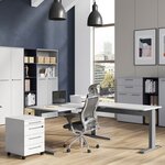 Germania Armoire sur roulettes GW-Agenda 42x49x61 cm Gris clair