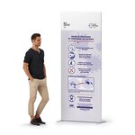 Signalétique institutionnelle de prévention Covid-19 Coronavirus version fixe