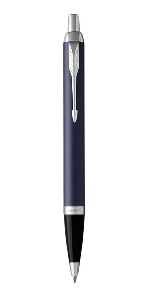 PARKER IM Stylo bille, bleu mat, recharge bleue pointe moyenne, Coffret cadeau