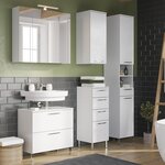 Germania Armoire de plancher sous-lavabo GW-Arvada 60x35x60 cm Blanc
