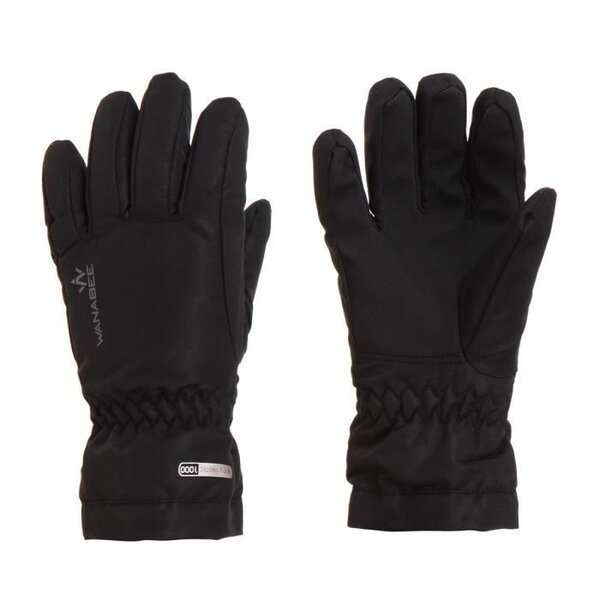 WANABEE Gants de Ski Kd Sambuy 50 Gan - Garçon - Noir