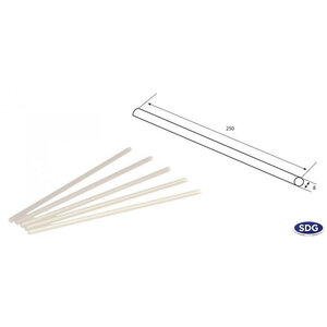Paille en PLA Biodégradable Blanche - SDG - Lot de 5000 - Acide polyactique (PLA)