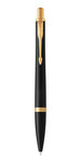 PARKER Urban - Stylo-bille, noir mat , pointe moyenne, attributs dorés, recharge bleue