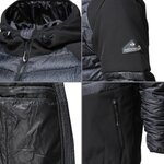NORTHVALLEY Doudoune Fine Bi-Matiere Lenny - Homme - Noir