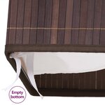 vidaXL Panier à linge Bambou Marron 100 L