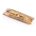 Sachet sandwich en kraft brun avec fenêtre (colis de 1000)