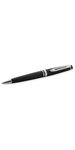 WATERMAN Expert Stylo bille, laque noire mate, recharge bleue pointe moyenne, Coffret cadeau