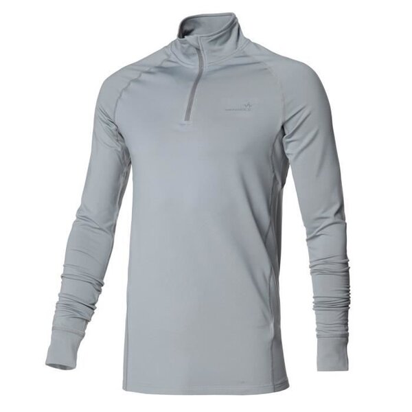 WANABEE Sous-vetement de randonnée 1/2 Zip Fit WarZip - Homme - Carbone