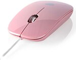 Souris filaire Nedis (Rose)
