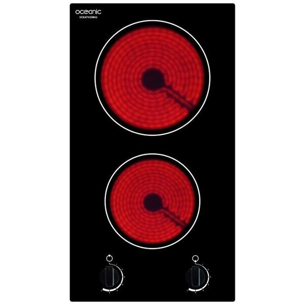 Plaque de cuisson vitrocéramique OCEANIC 2 foyers L28,8 x P52cm OCEATV2ZMA2