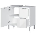 Germania Armoire de plancher sous-lavabo GW-Mauresa 34x60x56 cm Blanc