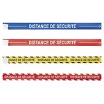 Marquage au sol ruban antidérapant Distance de sécurité flèches rouge 1000 mm