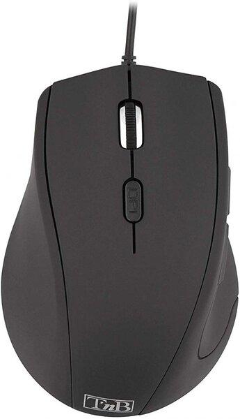 Souris filaire T'nB Lefty pour gaucher (Noir)